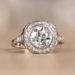 Art Deco Engagement Ring Barcelona Ring. Artistic Picture Circa 1920 11584