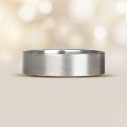 Platinum 6mm Band 13379 Pinehurst Band Top View Artistic