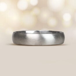 Platinum 5mm Brushed Texture Band Venton Band 13380