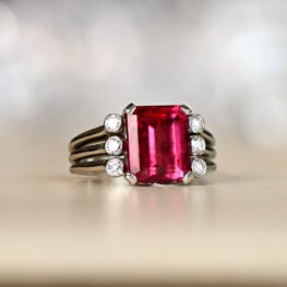 Rubellite Vintage Ring Piedmont Ring Artistic