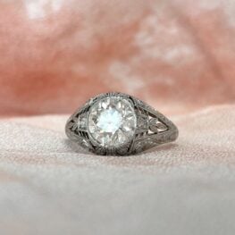 Antique Art Deco Diamond Ring Smithfield Ring Artistic Picture 13640