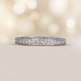 Antique diamond Band Rosa Band Top View Artistic