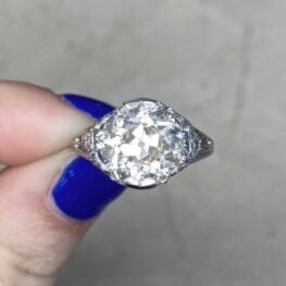 Old European Cut Diamond Engagement Ring 14617 F5