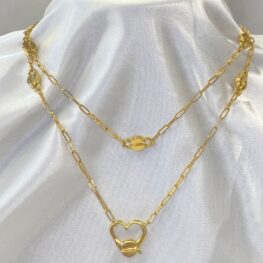 cipullo necklace featuring an asymmetrical heart-shaped