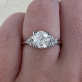 pttstown engagement ring art deco from 1920 featuring a old european cut diamond