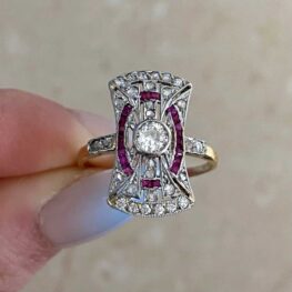 Ambrose Ring Natural Ruby Ring VS2 clarity Hand Picture 15018