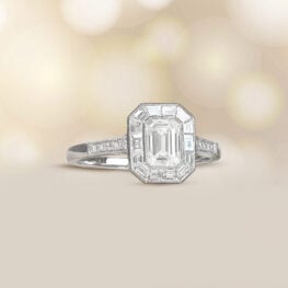 0.80ct Diamond ring Tillson Ring Top View Artistic