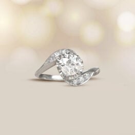 Antique Edwardian 0.90ct Swirl Ring. Ravenna Ring. Circa 1910 Artistic