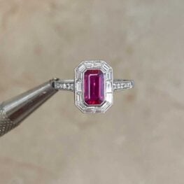 Tirana Ring handcrafted in Platinum Hand Picture 15229