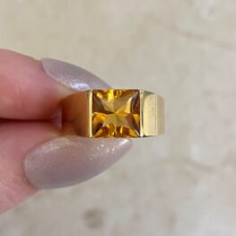 Cartier 18k Yellow Gold and Citrine Engagement Ring 15236 F5