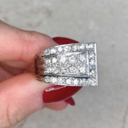 Hand Crafted Platinum Mounting Single And Brilliant Diamond MAR102-F5
